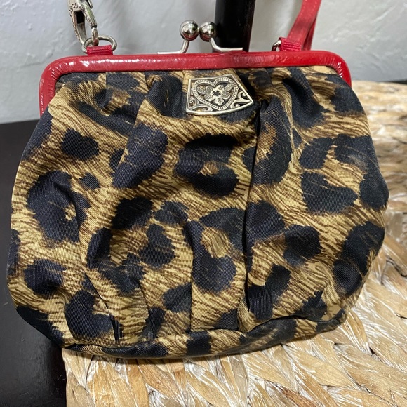 Brighton~4x5 Animal print purse with red strap. Matches my jacket that’s posted - Picture 10 of 12